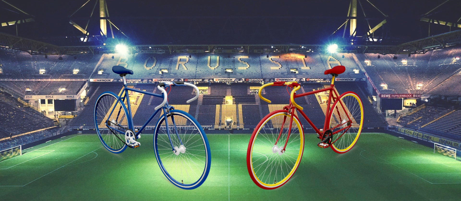 サッカーWorldCup日本vsベルギーを自転車でデザインしてみた