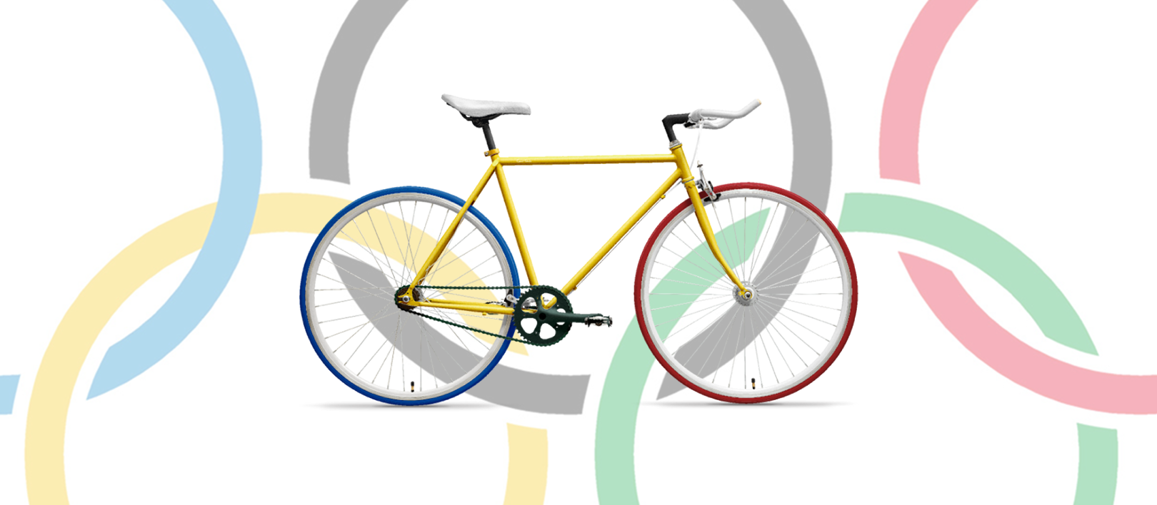 オリンピック色のオリジナル自転車をデザインしてみました