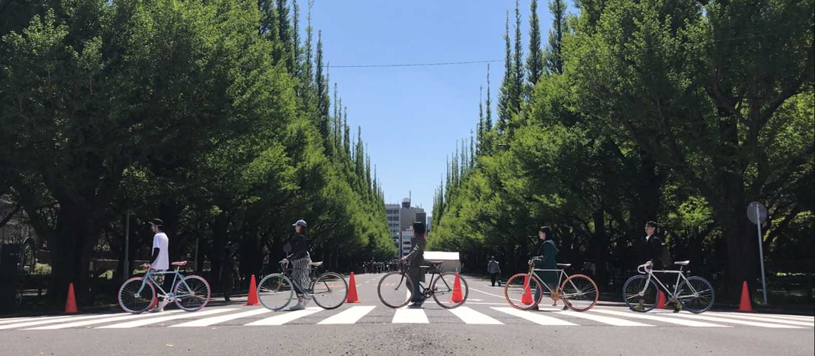 東京都神宮外苑でおしゃれ自転車Cocci Pedale(コッチペダーレ)の試乗会を開催