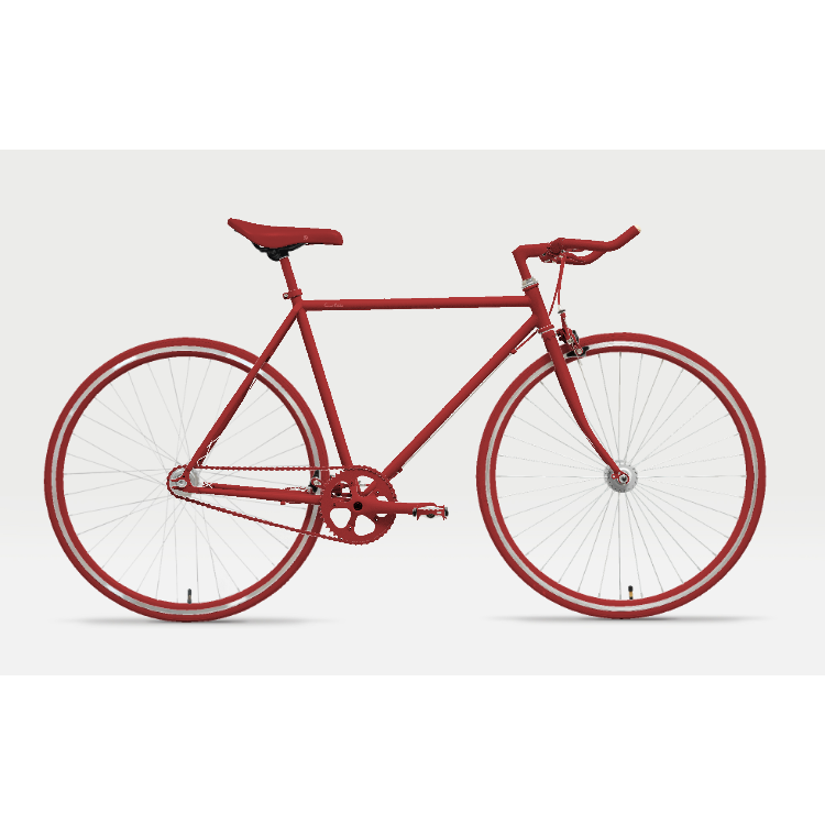 自転車（160cmフレーム） - ＜ベース：一括変更・レッド＞