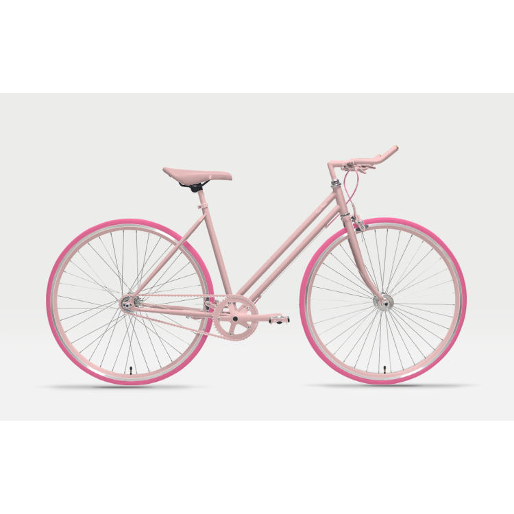 自転車（148cmフレーム） - ＜ベース：一括変更・ピンク＞