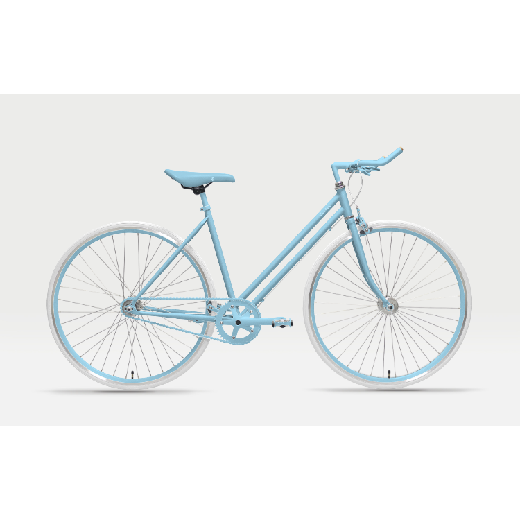 自転車（148cmフレーム） - ＜ベース：一括変更・ライトブルー＞