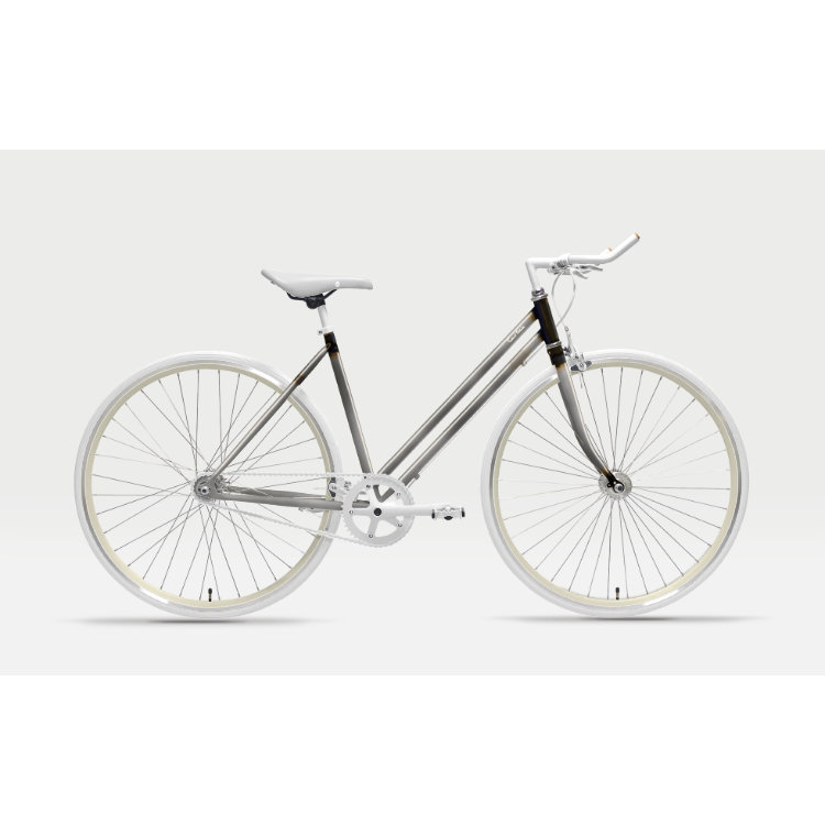 自転車（148cmフレーム） - ＜ベース：デザイン事例・Solid WHITE＞