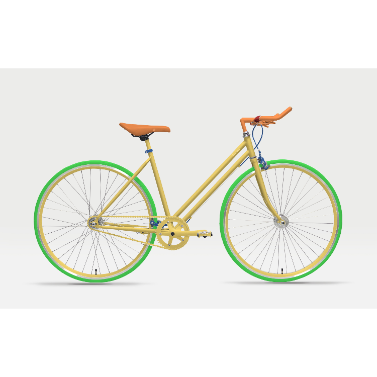 自転車（148cmフレーム） - ＜ベース：デザイン事例・YELLOW3＞