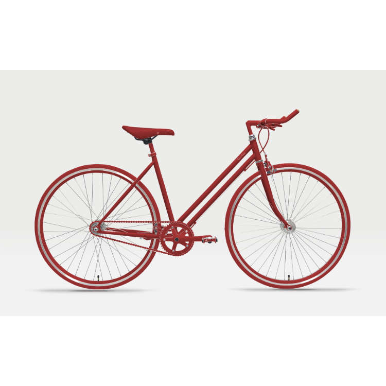 自転車（148cmフレーム） - ＜ベース：一括変更・レッド＞